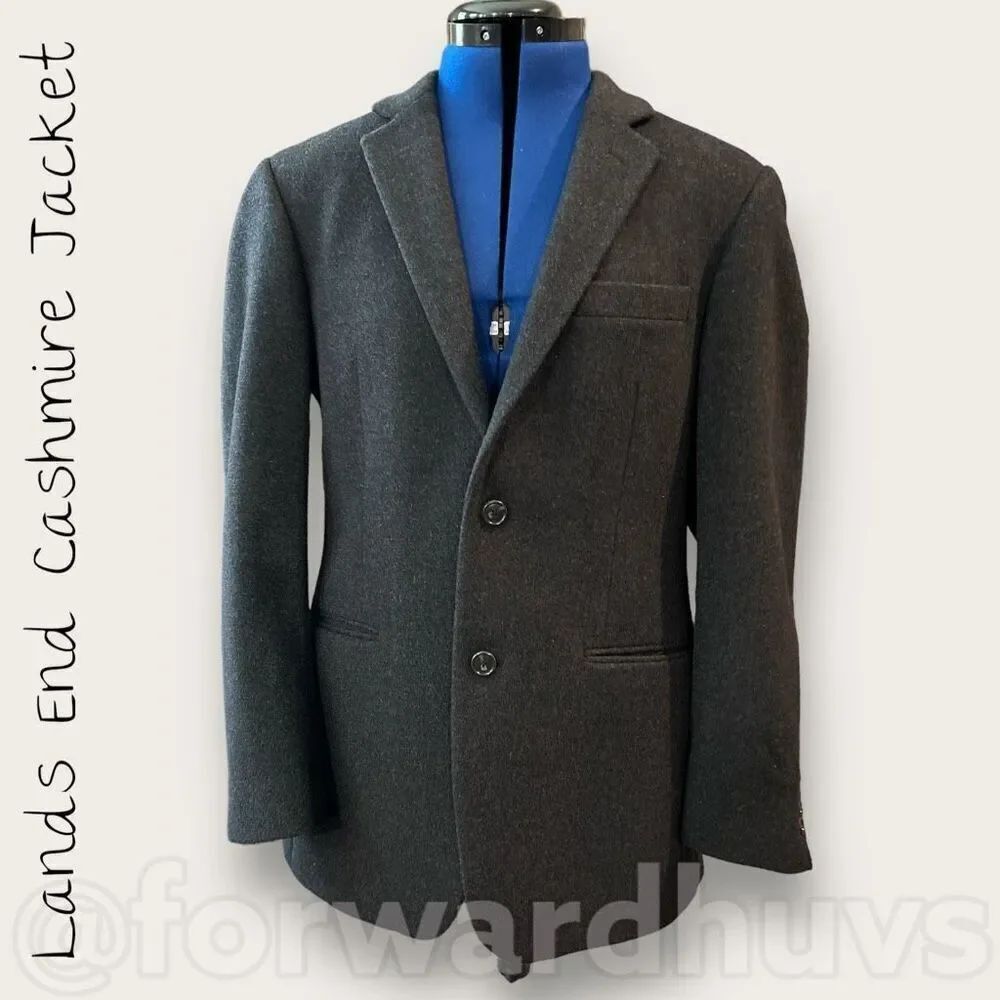 Lands’ End Cashmere Two Button Jacket Size 10 - 12